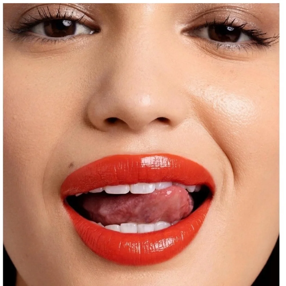 About Face Cherry Pick Lipstick in Orange Daze